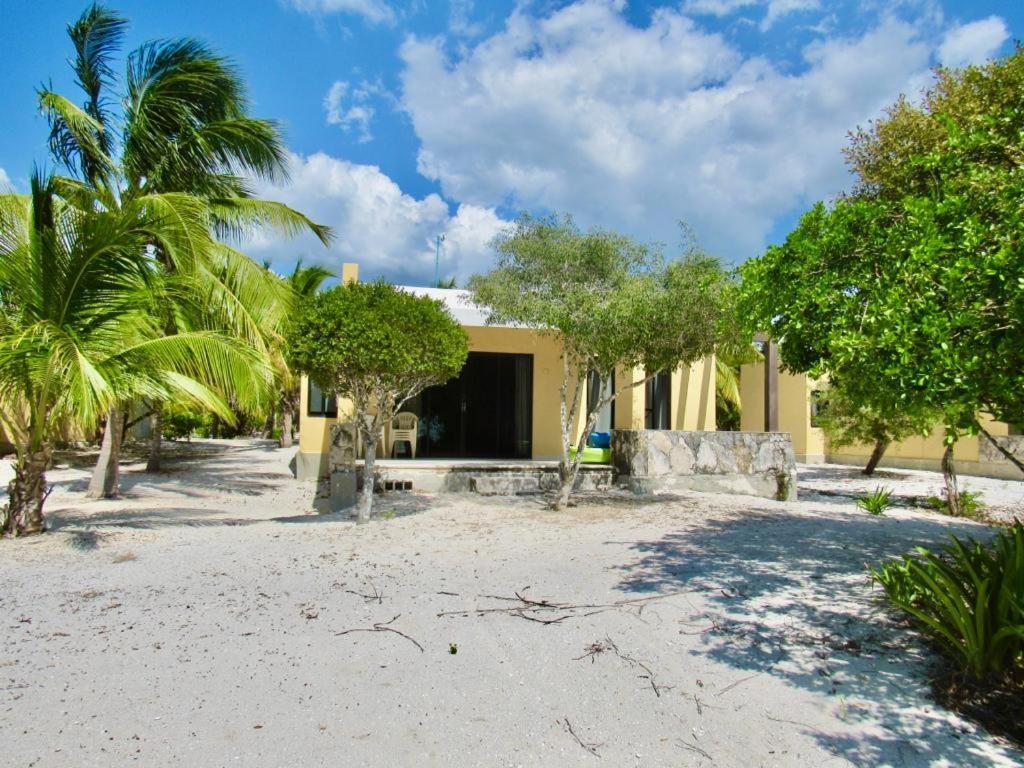 Two bedroom beachfront villa Celestun Buitenkant foto